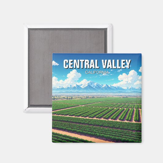 California Central Valley Magnet (Vorderseite/Rückseite)