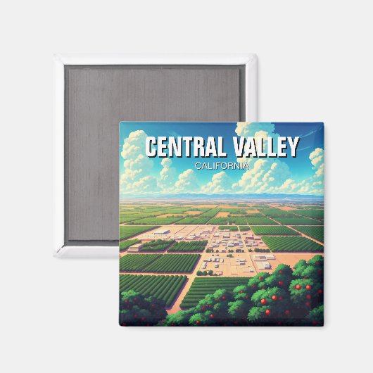California Central Valley Magnet (Vorderseite/Rückseite)