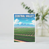 California Central Valley Postkarte (Stehend Vorderseite)