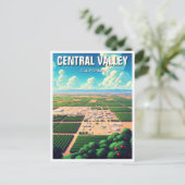 California Central Valley Postkarte (Stehend Vorderseite)