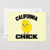 California Chick Postkarte (Vorne/Hinten)