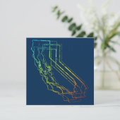 California Chillout Einladung (Stehend Vorderseite)