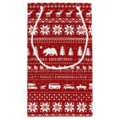 California Christmas Niedlich Holiday Pattern Xmas Kleine Geschenktüte (Rückseite)