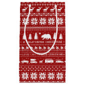 California Christmas Niedlich Holiday Pattern Xmas Kleine Geschenktüte (Vorderseite)