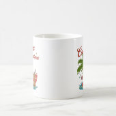California Christmas Palm Tree and Reindeer Kaffeetasse (Mittel)