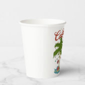 California Christmas Palm Tree and Reindeer Pappbecher (Rechts)