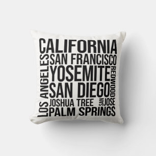 California Cities Word Art - San Francisco Kissen