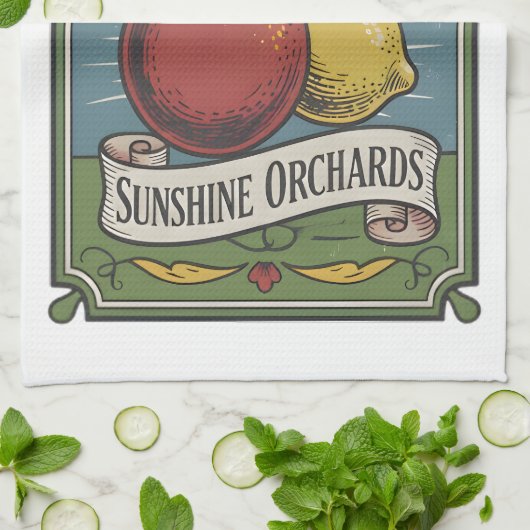 California Citrus Kitchen Towel Geschirrtuch (Gefaltet)