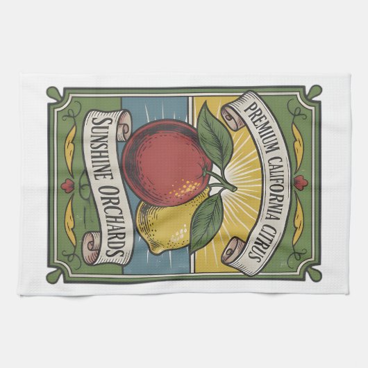 California Citrus Kitchen Towel Geschirrtuch (Horizontal)