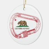 California Climbing Carabiner Keramikornament (Links)