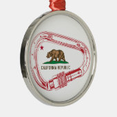 California Climbing Carabiner Ornament Aus Metall (Rechts)