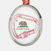 California Climbing Carabiner Ornament Aus Metall (Links)