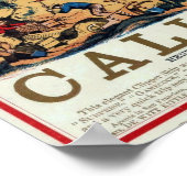 California Clipper Ship Historisches Repro-Poster Poster (Ecke)