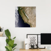 California Cloudfree Satellite Poster (Heimbüro)