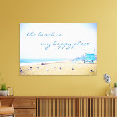 California Coast Beach Foto My Happy Place Script Leinwanddruck (Insitu (Wohnzimmer))