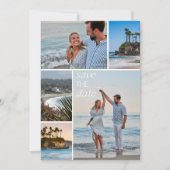 California Coast Beach Hochzeit Save the Date (Vorderseite)