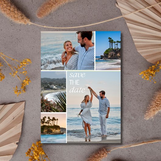 California Coast Beach Hochzeit Save the Date