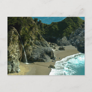 California Coast Waterfall Postkarte