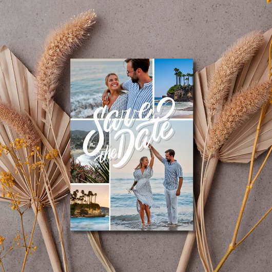 California Coastal 3 Foto Beach Wedding Save The Date