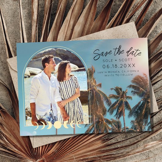 California Coastal Foto Beach Wedding Save The Date