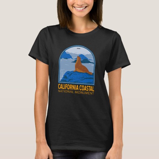 California Coastal National Monument Harbor Siegel T-Shirt (Vorderseite)