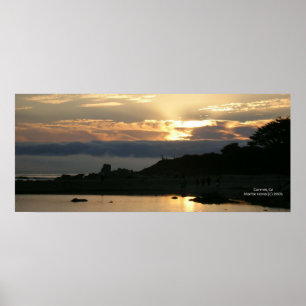 California Coastline - Carmel Sunset - Poster