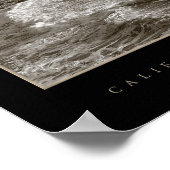 California Coastline Fotografie Poster (Ecke)
