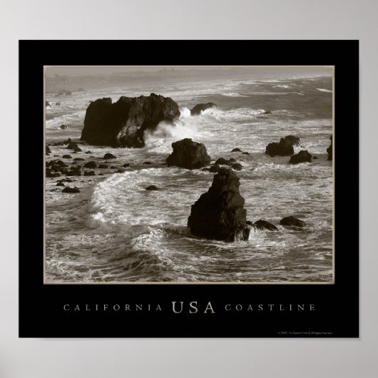 California Coastline Fotografie Poster (Vorne)