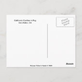 California Coastline in Nebel Postkarte (Rückseite)