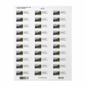 California Coastline Landschaftlich Rücksendeadres (Vorne)