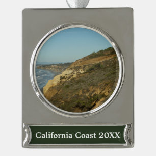 California Coastline Landschaftliche Reiselandscha Banner-Ornament Silber