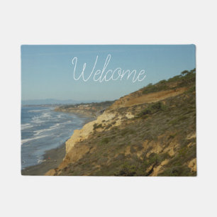 California Coastline Landschaftliche Reiselandscha Fußmatte