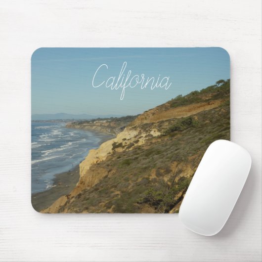 California Coastline Landschaftliche Reiselandscha Mousepad (Mit Mouse)