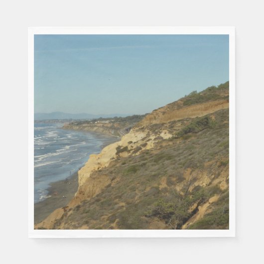 California Coastline Landschaftliche Reiselandscha Serviette (Vorderseite)