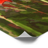 California Coastline & Red Hot Poker Pflanze Poster (Ecke)