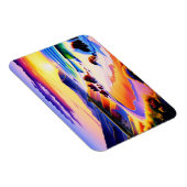 California Coastline Sonnenuntergang Farbe Magnet (Rechte Seite)