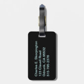 California Columbia Sasquatch License Plate Gepäckanhänger (Rückseite vertikal)