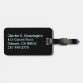 California Columbia Sasquatch License Plate Gepäckanhänger (Rückseite horizontal)