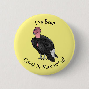 California condor bird Cartoon Button