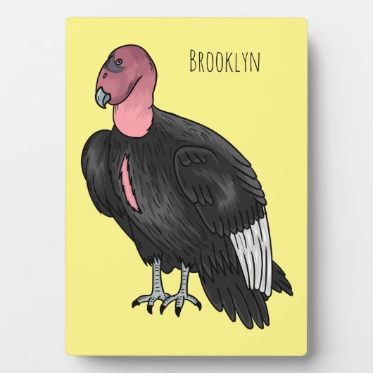 California condor bird Cartoon Fotoplatte (Vorderseite)