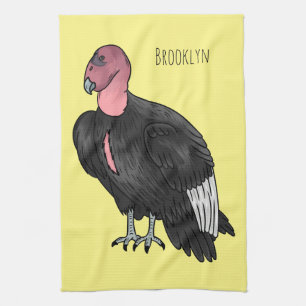 California condor bird Cartoon Geschirrtuch