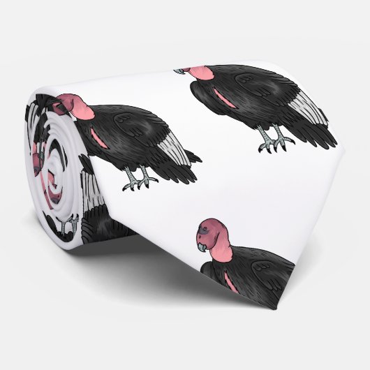 California condor bird Cartoon Krawatte (Gerollt)