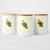 California condor bird Cartoon Lebensmitteletikett (Flaschen)