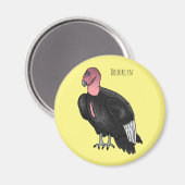 California condor bird Cartoon Magnet (Vorderseite/Rückseite)