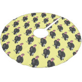 California condor bird Cartoon Polyester Weihnachtsbaumdecke (Schrägansicht)