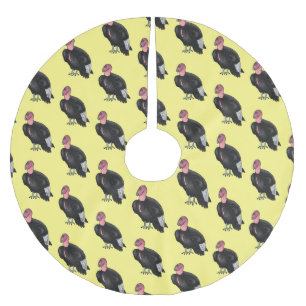 California condor bird Cartoon Polyester Weihnachtsbaumdecke