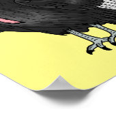 California condor bird Cartoon Poster (Ecke)