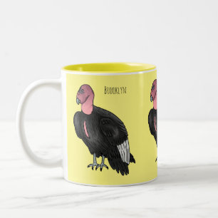 California condor bird Cartoon Zweifarbige Tasse