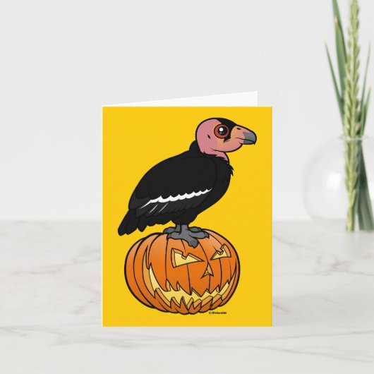 California Condor Halloween Karte (Vorderseite)