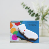 California Cookie Postkarte (Stehend Vorderseite)